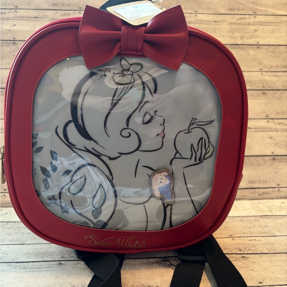 Loungefly Snow White Pin Collector Backpack with Bow